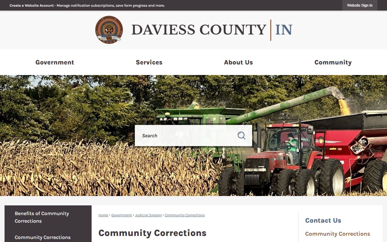 Daviess County Community Corrections Program Center program records